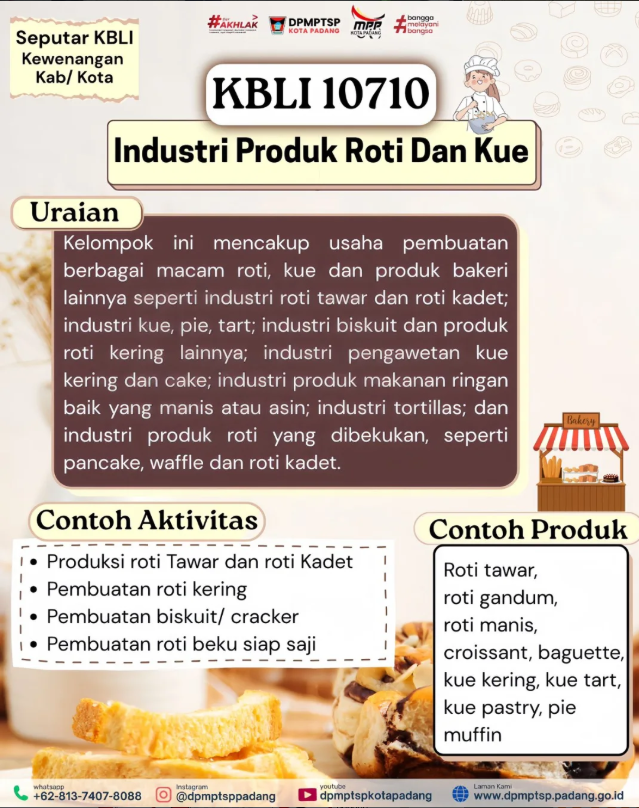 KBLI 10710: Industri Produk Roti & Kue – Dari Roti Tawar Hingga Kue Tart! ✨🍰